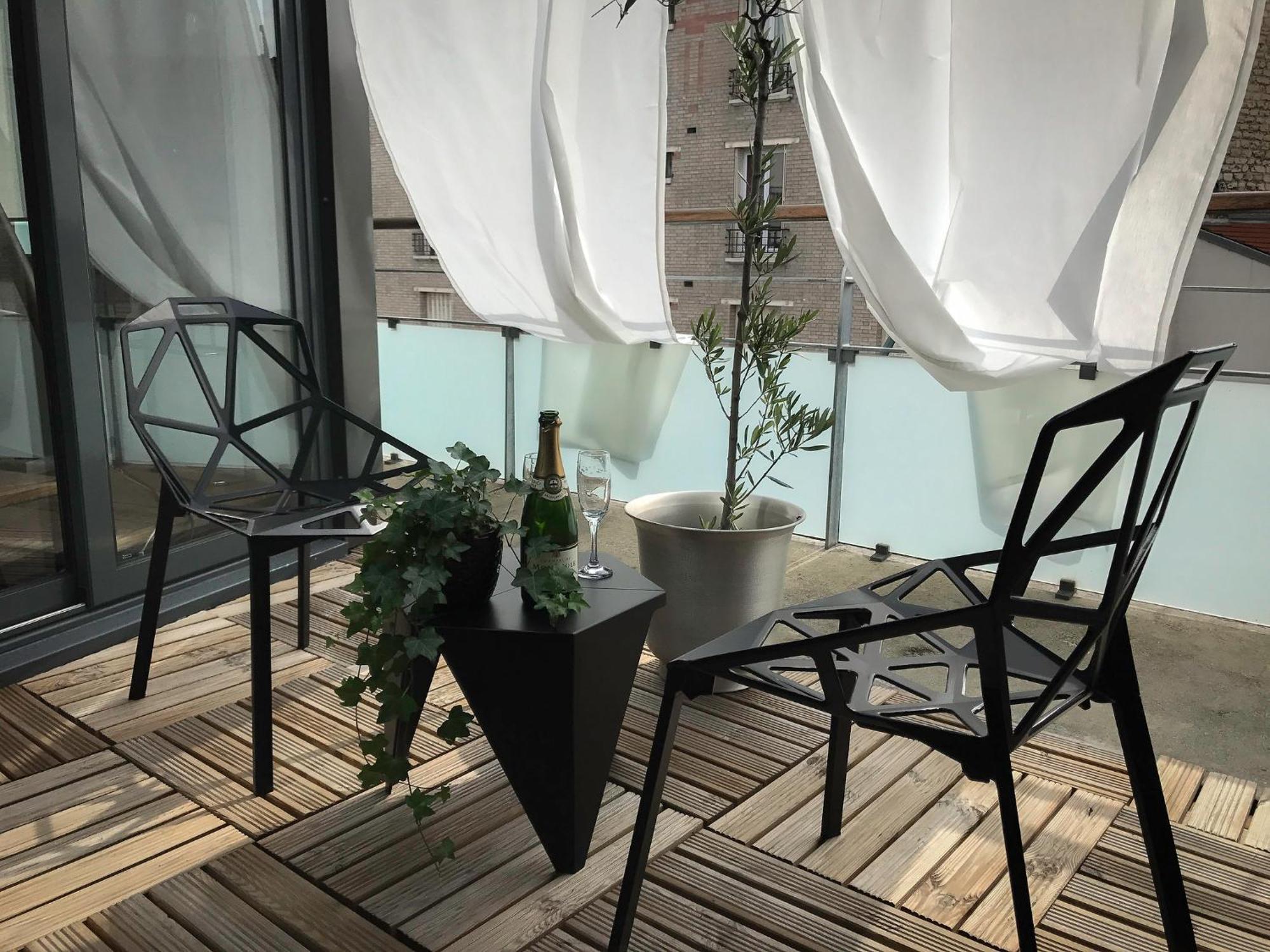 Beautiful Loft 130M2 Sun And Free Parking Ok 1M95 Apartman La Garenne-Colombes Kültér fotó